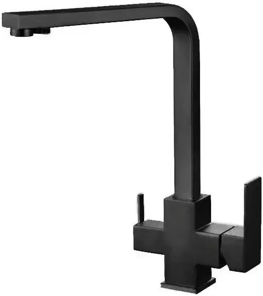 Haiba HB76803 смеситель для кухни с подключением к фильтру черный (HB76803-7)