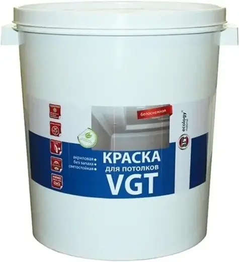 ВГТ ВД-АК-2180 краска акриловая для потолков (45 кг) белоснежная