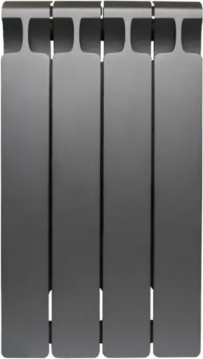 Рифар Monolit радиатор монолитный биметаллический 500 (320*577*100 мм) 4 секции серый/титан