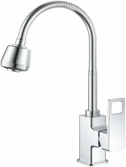Haiba HB73615 смеситель для кухни с гибким изливом хром (HB73615)