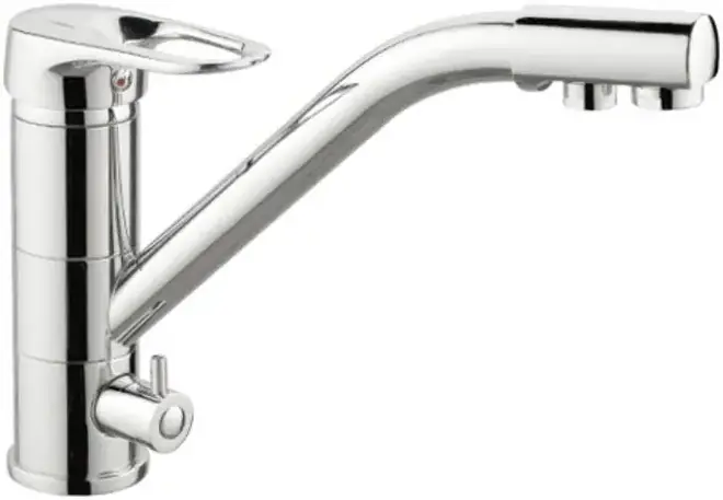 Haiba HB4304 смеситель для кухни со встроенным фильтром хром (HB4304)