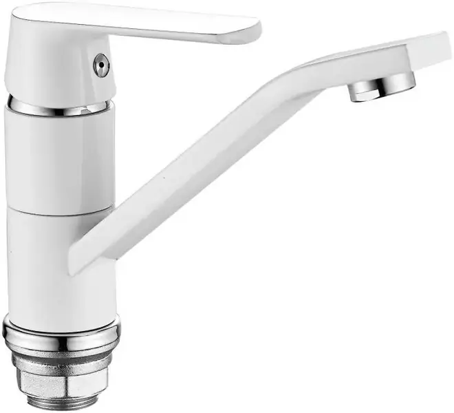 Haiba HB45804 смеситель для кухни белый (HB45804-2)