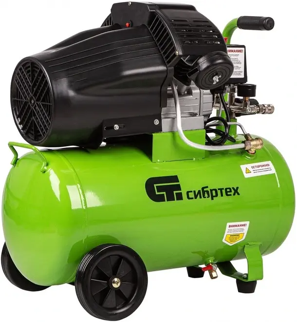 Сибртех КК-2200/50 компрессор воздушный масляный (2200 Вт)