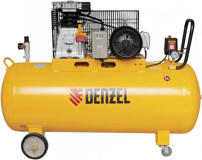 Denzel DR3000/200 компрессор масляный (3000 Вт бар10 бар)