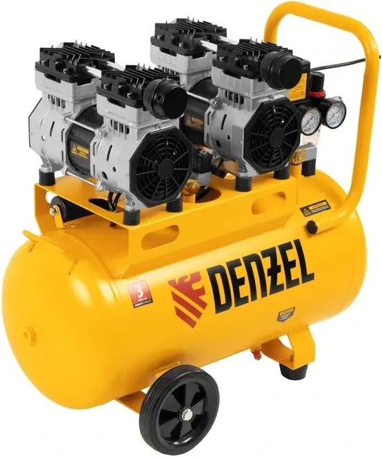 Denzel DLS1500/50 компрессор поршневой безмасляный (1500 Вт)