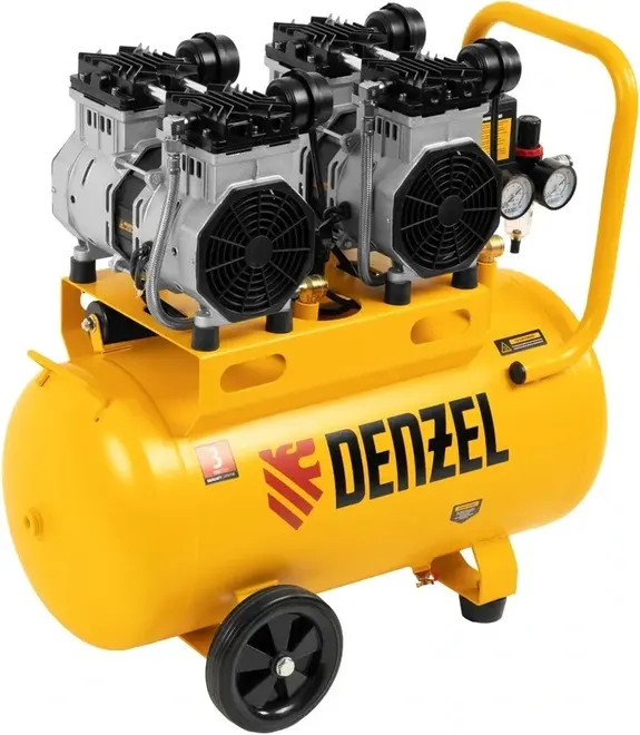 Denzel DLS2200/50 компрессор поршневой безмасляный (2200 Вт)