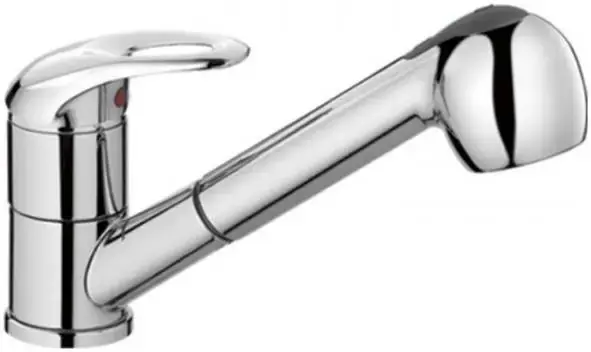 Haiba HB6003 смеситель для кухни с выдвижной лейкой хром (HB6003)