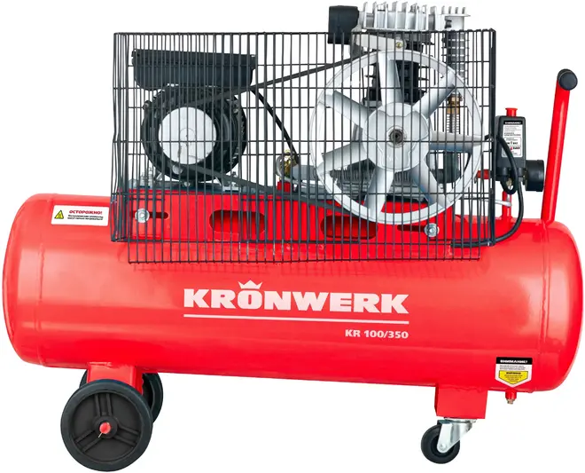 Kronwerk KR 100/350 компрессор воздушный масляный (2200 Вт 350 л/мин)