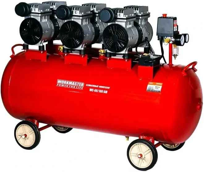 Workmaster WC-60/100БМ компрессор воздушный безмасляный ( бар8 бар)
