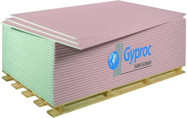 Вебер Ветонит Гипрок гипсокартонный огнестойкий лист (ГКЛО 1.2*2.5 м/12.5 мм)