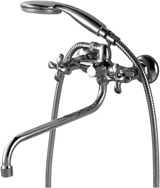 Lemark Flora LM0151 смеситель для ванны хром излив 320 мм (LM0151C)