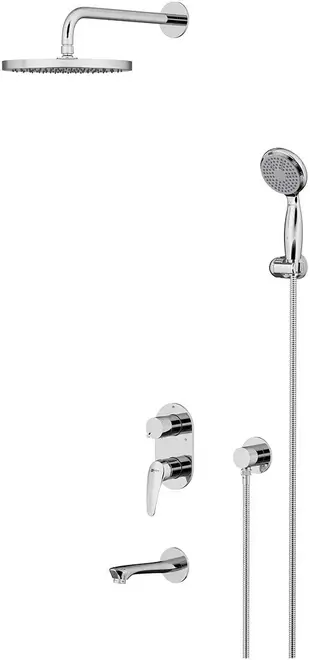 Lemark Linara LM0422 система душевая скрытого монтажа хром (LM0422C)