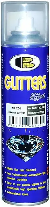 Bosny Glitters Effekt лак со спецэффектами блестящий (300 мл) алмазный блеск