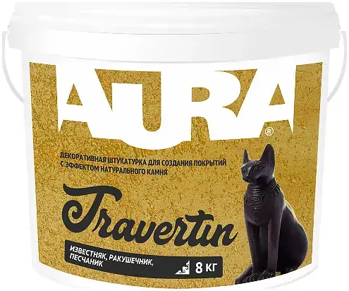 Aura Decor Travertin штукатурка декоративная (8 кг)