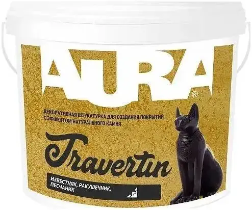 Aura Decor Travertin штукатурка декоративная (16 кг)