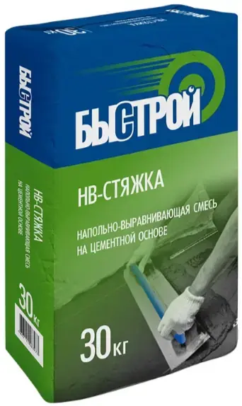 Быстрой НВ-Стяжка смесь сухая напольно-выравнивающая цементная (30 кг)