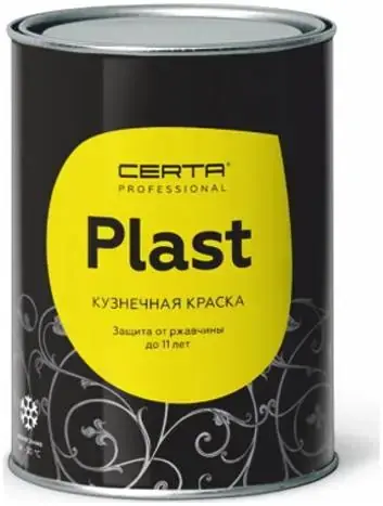 Certa Professional Plast эмаль по металлу (800 г) коричневая RAL 8017 полуглянцевая (до 150°C)