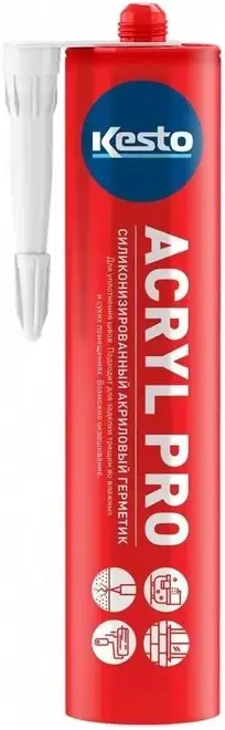 Kesto Kiilto Acryl Pro герметик силиконоакриловый (310 мл)