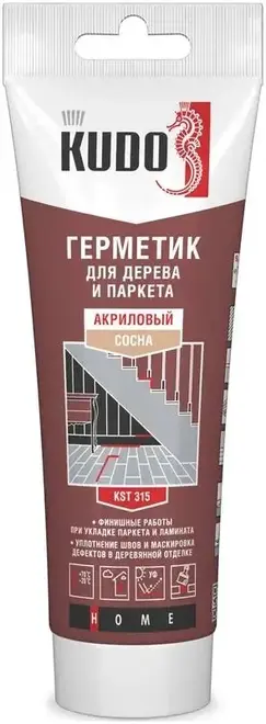 Kudo герметик акриловый для дерева и паркета (180 мл) сосна