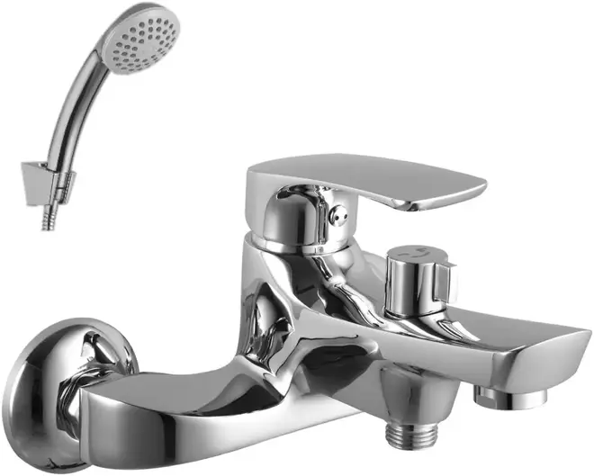 Lemark Plus Shape LM1712 смеситель для ванны хром излив 183 мм (LM1712C)