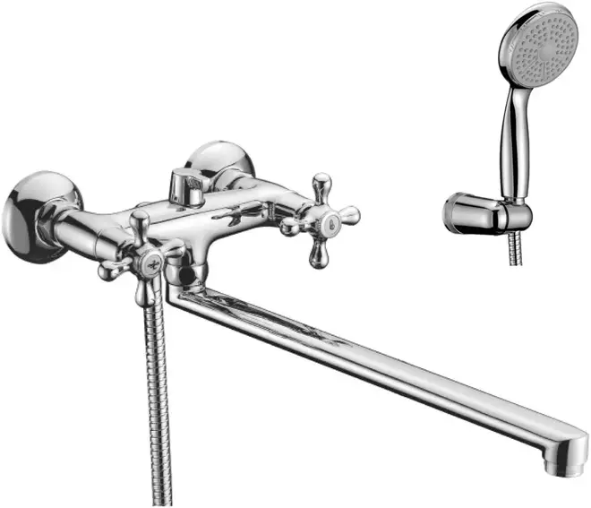 Lemark Standard LM2112 смеситель для ванны хром излив 350 мм (LM2112C)