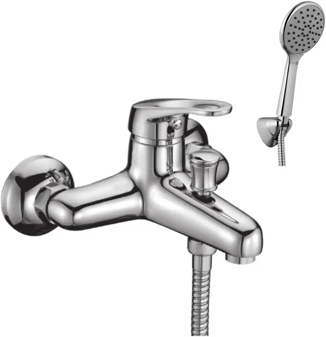 Lemark Omega LM3102 смеситель для ванны хром излив 158 мм (LM3102C)