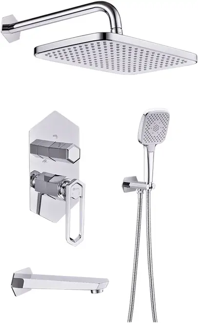Lemark Prizma LM3922 система душевая скрытого монтажа хром (LM3922C)