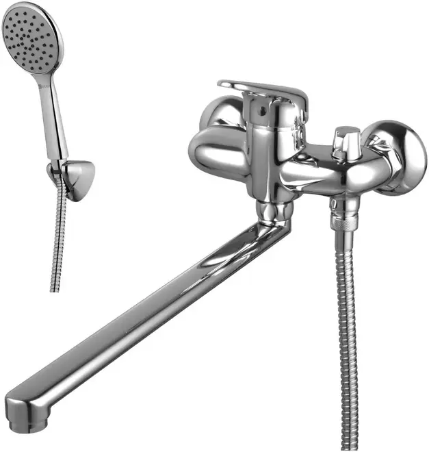 Lemark Luna LM4117 смеситель для ванны хром излив 350 мм (LM4117С)
