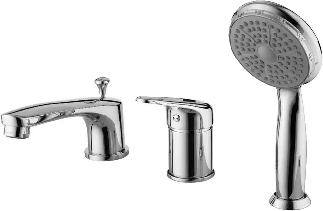 Lemark Luna LM4145 смеситель на борт ванны хром излив 147 мм (LM4145C)