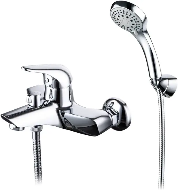 Lemark Poseidon LM4214 смеситель для ванны хром излив 183 мм (LM4214C)