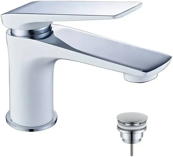 Lemark Allegro LM5906 смеситель для раковины хром/белый (LM5906CW)