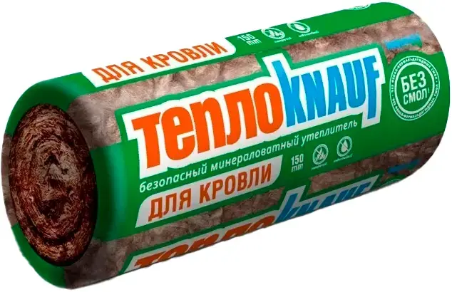 Кнауф ТеплоKnauf TR 037 Aquastatik рулон минераловатный для кровли (1,22*5,5 м/150 мм)