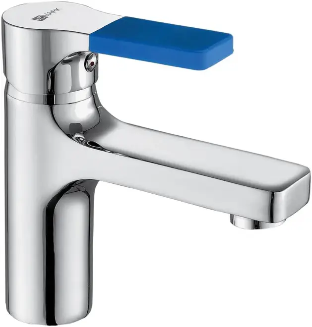 Lemark Aura LM0606 смеситель для раковины хром/синий (LM0606C)