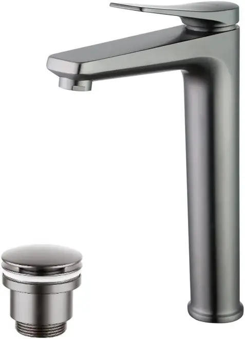 Lemark Bronx LM3709 смеситель для раковины графит высокая классическая (LM3709GM)