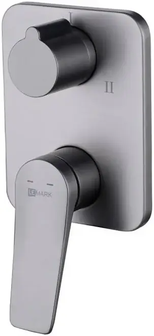 Lemark Bronx LM3728 смеситель для ванны и душа скрытого монтажа графит (LM3728GM)