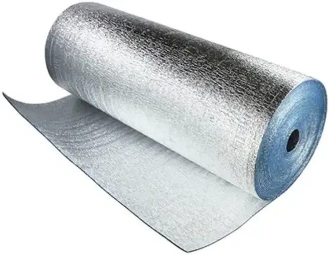 Тепофол НПЭ B пенополиэтилен двусторонний №03 (1.05*50 м/3 мм) металлизированный