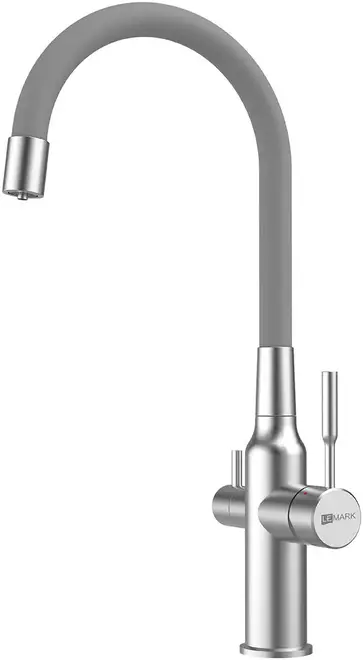 Lemark Expert LM5083 смеситель для кухни с подключением к фильтру сталь/серый (LM5083S-Gray)