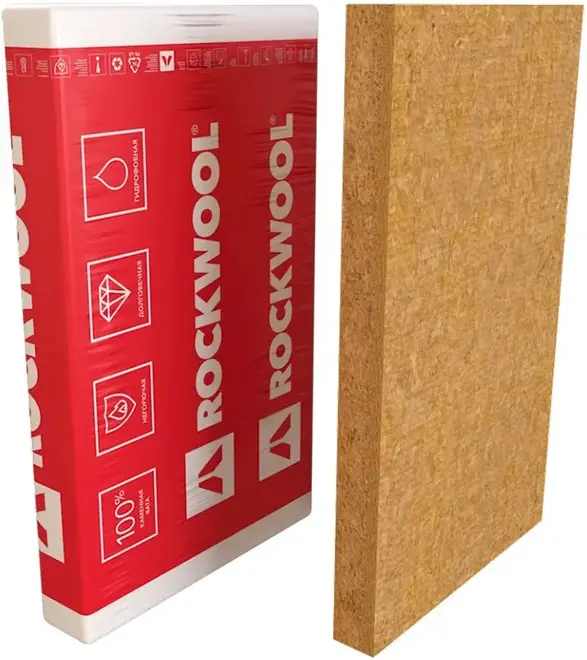 Rockwool Руф Баттс В Экстра жесткая гидрофобизированная теплоизоляционная плита (0.6*1 м/40 мм)