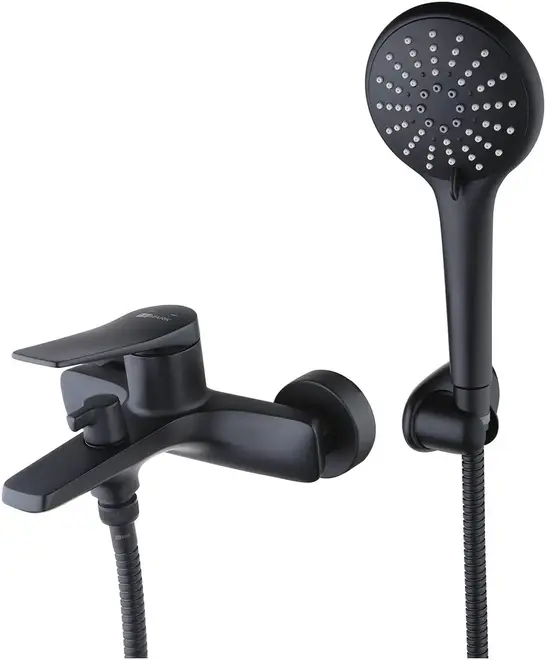 Lemark Bronx LM3714 смеситель для ванны черный излив 168 мм (LM3714BL)