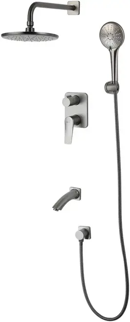 Lemark Bronx LM3722 система душевая скрытого монтажа графит матовый (LM3722GM)