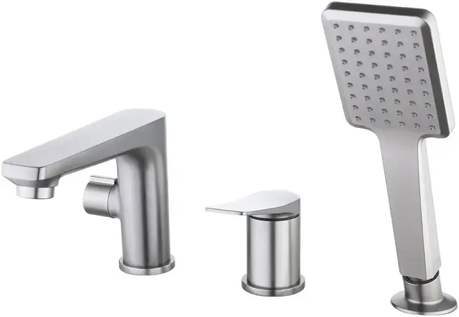 Lemark Bronx LM3745 смеситель на борт ванны графит излив 166 мм (LM3745GM)