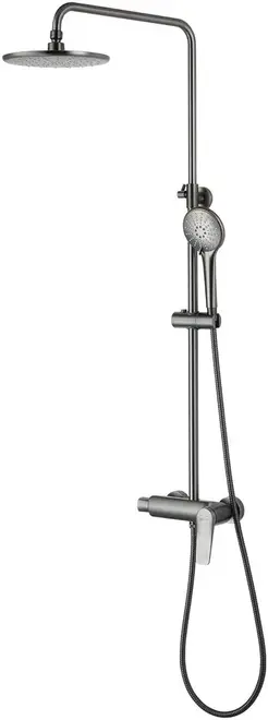 Lemark Bronx LM3760 система душевая без излива графит матовый (LM3760GM)