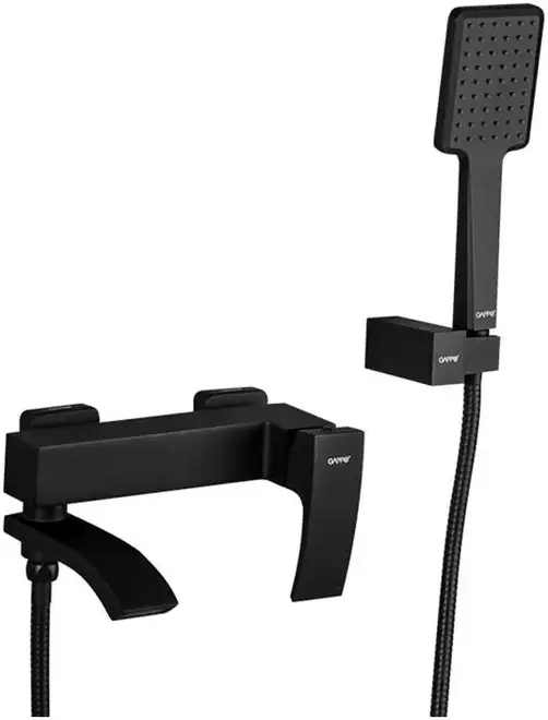 Gappo Jacob G3207 смеситель для ванны черный излив 19.1 см (G3207-6)