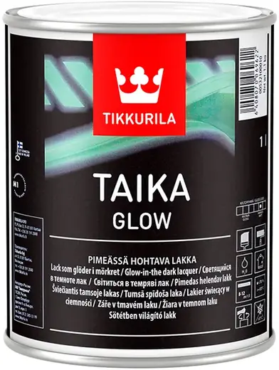 Тиккурила Taika Glow светящийся в темноте лак (1 л)