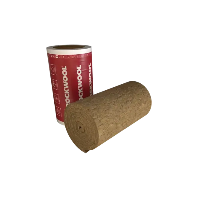 Rockwool Тех Мат легкий гидрофобизированный мат из каменной ваты (1*5 м/50 мм) кашированный фольгой (к/ф)