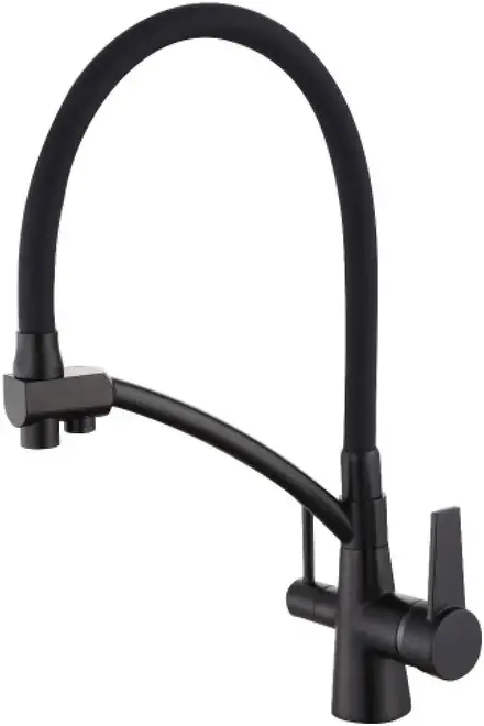 Vieir V15007 смеситель для кухни с подключением к фильтру черный (V15007-C)