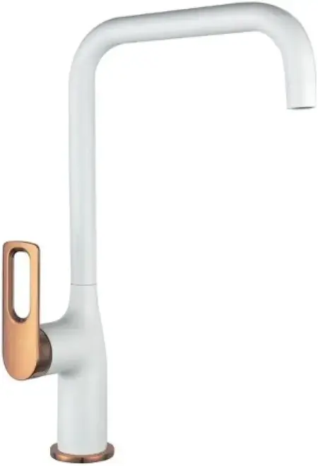 Vieir V293521 смеситель для кухни белый/золото (V293521-FL)