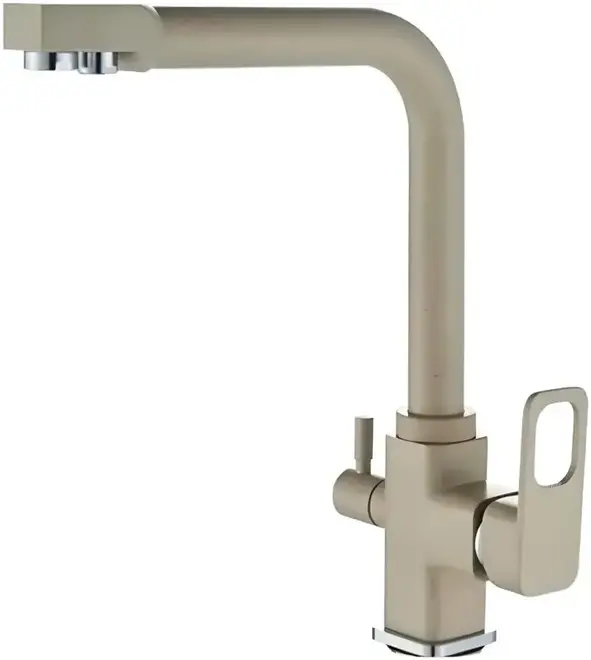 Vieir V15009 смеситель для кухни с подключением к фильтру бежевый (V15009-B)