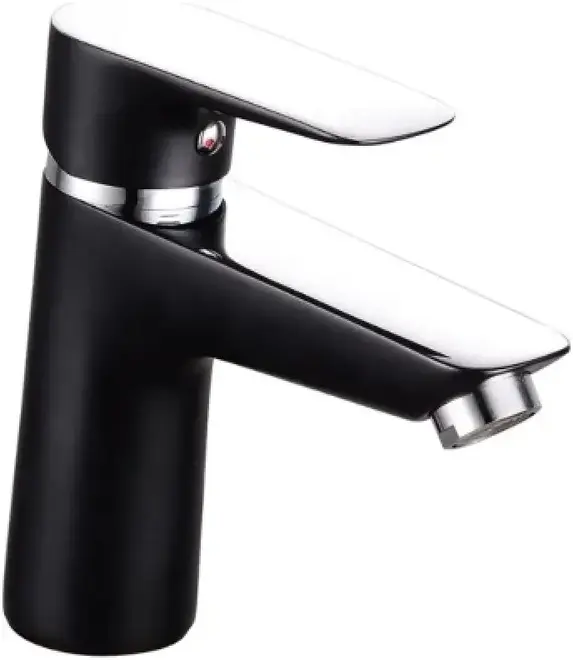 Vieir V263511 смеситель для раковины черный/хром (V263511-C)