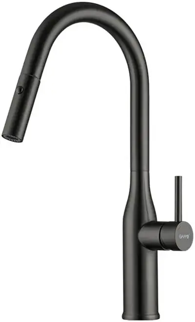 Gappo G4398 смеситель для кухни с выдвижной лейкой оружейная сталь (G4398-41)